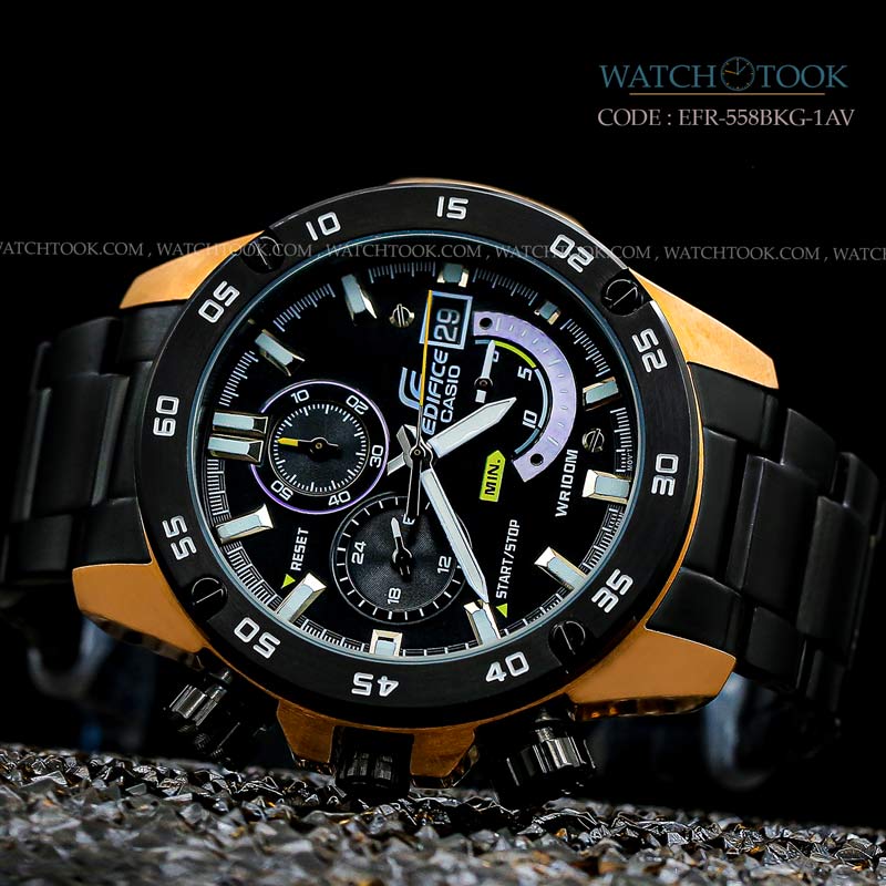 Edifice cheap 558 black